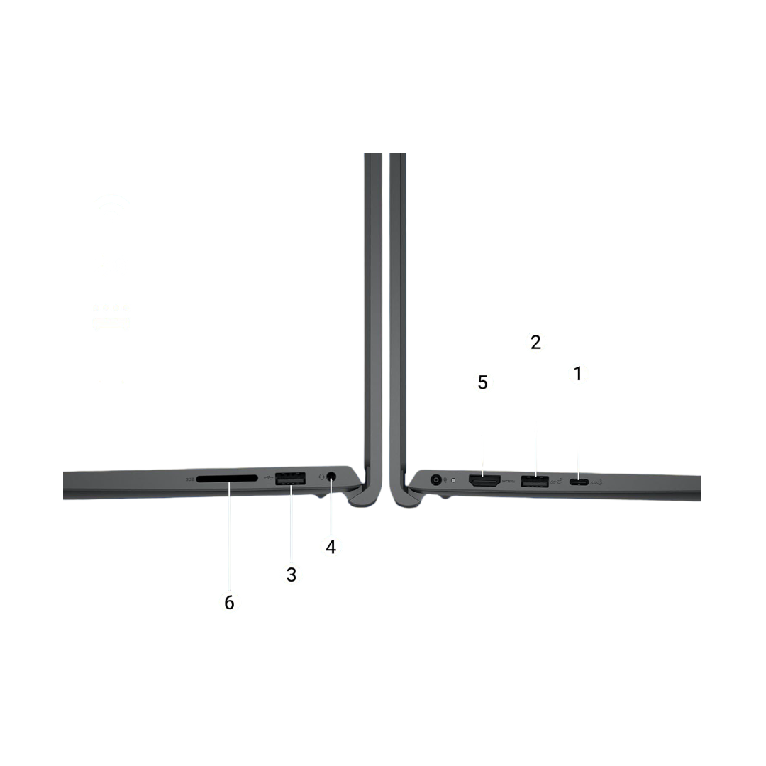 Dell 15, Intel Core 3 14th Gen-100U, 16GB DDR4, 512GB SSD, FHD IPS, 15.6"/39.62cm, Windows 11, Microsoft Office Home 2024, Carbon Black, 1.63Kg, Thin & Light, Laptop Model NO - Dell 15 DCU5250