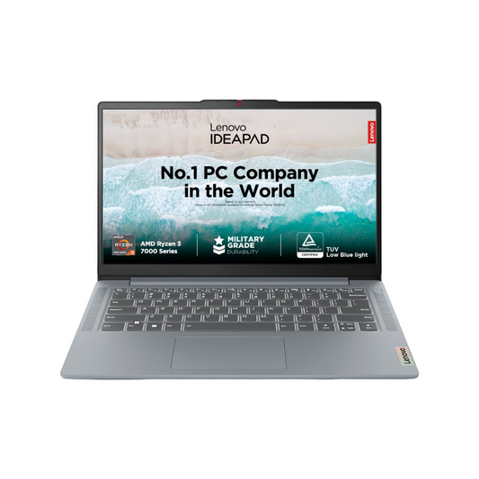 Lenovo IdeaPad Slim 3 Ryzen 3 7320U 15.6" (39.6cm) FHD Thin and Light Laptop (8GB RAM/512GB SSD/Integrated AMD Radeon 610M Graphics/Windows 11/MS Office 2021/Grey/1.6Kg), 82XQ00H7IN