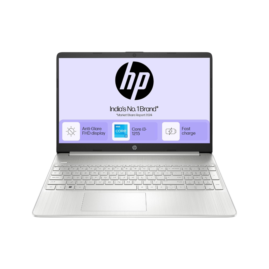 HP Laptop 15s, 12th Gen Intel Core i3-1215U, 15.6 inch(39.6cm) FHD Laptop(8GB RAM,512GB SSD,Intel UHD Graphics,Alexa,Numeric Keypad,Dual Speaker,Win 11,MSO 21,1.69 Kgs,Natural Silver) 15s-fy5003TU