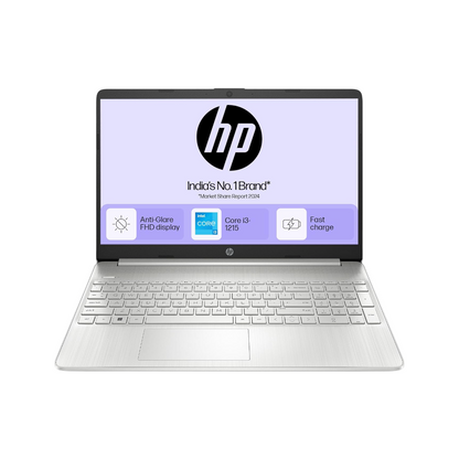 HP Laptop 15s, 12th Gen Intel Core i3-1215U, 15.6 inch(39.6cm) FHD Laptop(8GB RAM,512GB SSD,Intel UHD Graphics,Alexa,Numeric Keypad,Dual Speaker,Win 11,MSO 21,1.69 Kgs,Natural Silver) 15s-fy5003TU