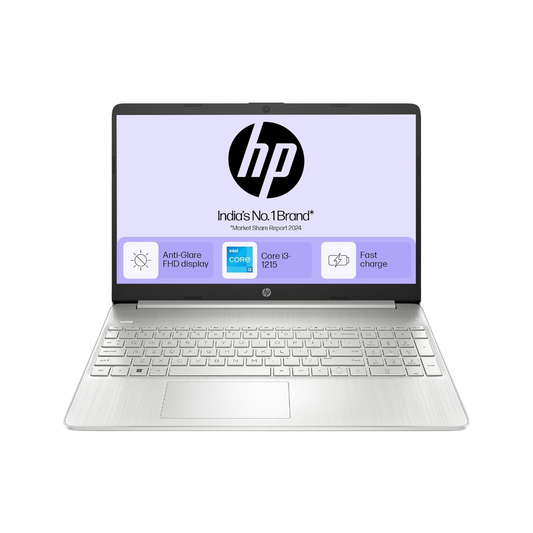 HP Laptop 15s, 12th Gen Intel Core i3-1215U, 15.6 inch(39.6cm) FHD Laptop(8GB RAM,512GB SSD,Intel UHD Graphics,Alexa,Numeric Keypad,Dual Speaker,Win 11,MSO 21,1.69 Kgs,Natural Silver) 15s-fy5003TU