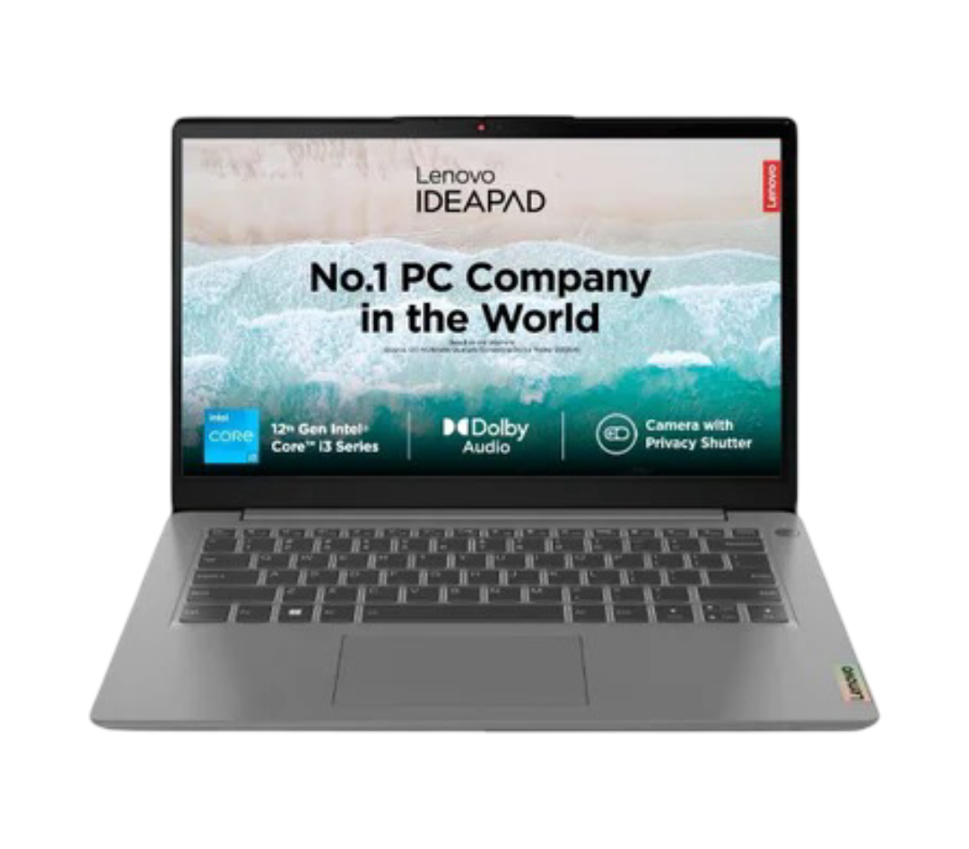 Lenovo IdeaPad 3 12th Gen Intel Core i3-1215U 14 Inch (35.5cm) FHD Thin & Light Laptop (8GB/512GB SSD/Win 11/Office 2021/Backlit KB/3months Game Pass/Arctic Grey/1.43Kg), 82RJ00FKIN
