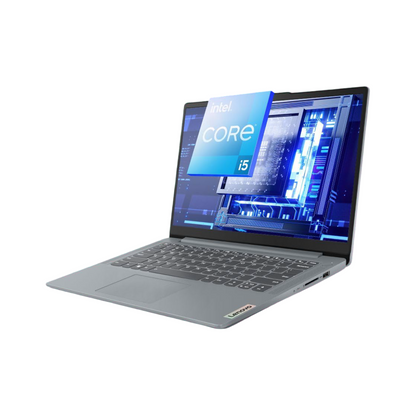 Lenovo IdeaPad Slim 3, Intel Core i5-12450H, 12th Gen, 16GB RAM, 512GB SSD, FHD IPS, 14"/35.5cm, Windows 11, MS Office Home 2024, Grey, 1.37Kg, 83EQ0073IN, 1Yr ADP Free, Thin & Light Laptop