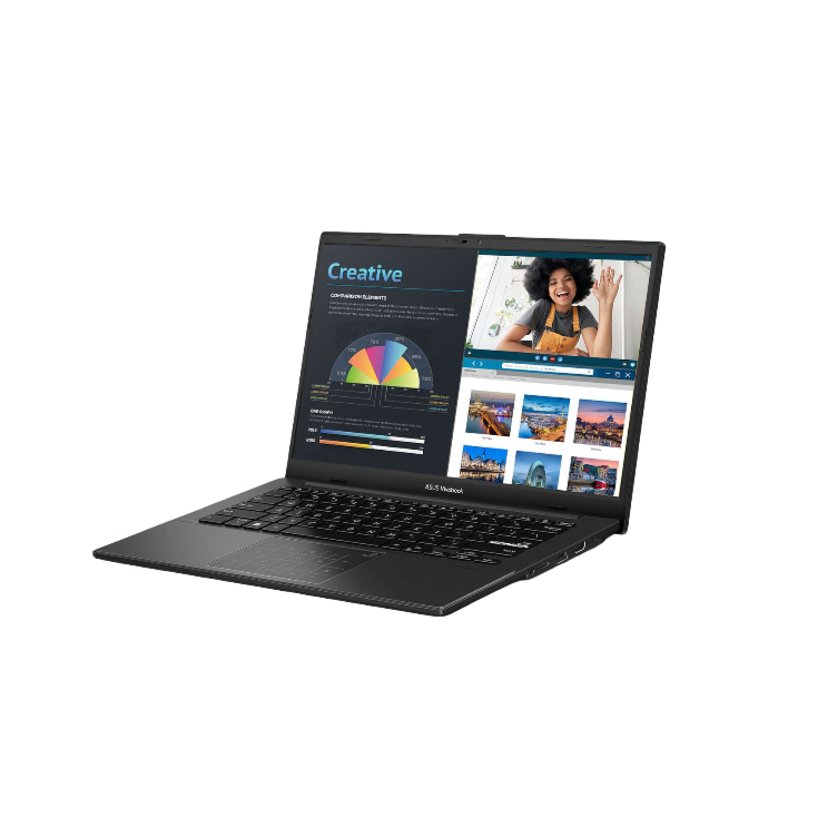 ASUS Vivobook Go 14 (2023), AMD Ryzen 5 7520U, 14-inch (35.56 cm) FHD, Thin & Light Laptop (8GB/512GB SSD/Windows 11/Office 2021/Alexa Built-in/Mixed Black/1.38 kg), E1404FA-NK522WS