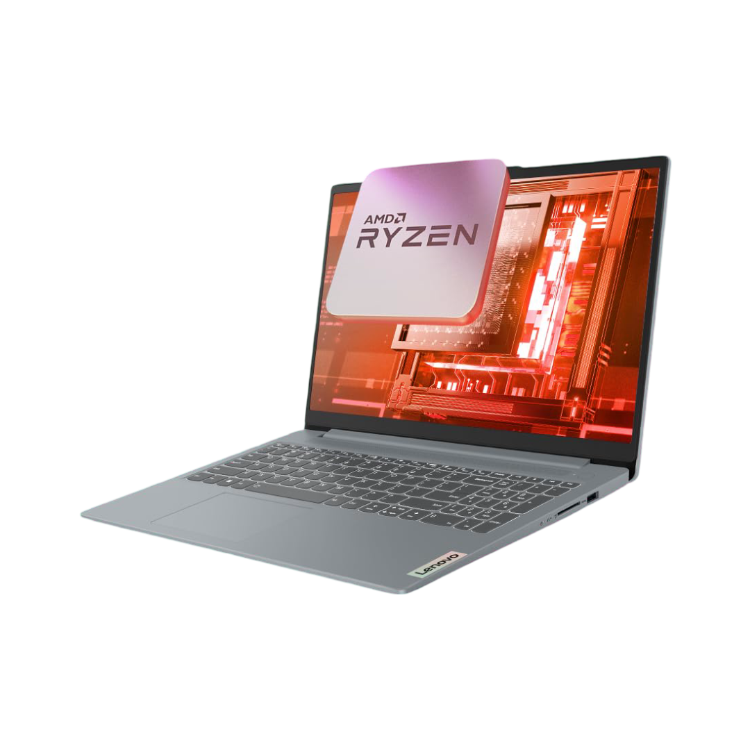 Lenovo IdeaPad Slim 3 Ryzen 7 5825U 15.6" (39.6cm) FHD Thin and Light Laptop (16GB RAM/512GB SSD/Integrated AMD Radeon Graphics/Windows 11/Office Home 2024/Grey/1.6Kg), 82XM00MTIN