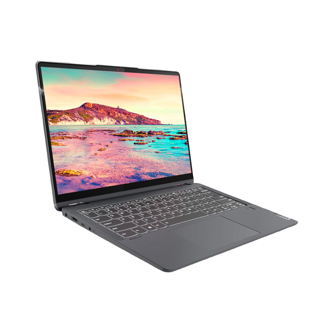 Lenovo IdeaPad Flex 5 Intel Core i7-1355U 14"(35.5cm) WUXGA+ IPS 2-in-1 Laptop (16GB RAM/512GB SSD/Windows 11/Office 2021/Lenovo Digital Pen/Backlit KB/3 Month Game Pass/Grey/1.5Kg), 82Y00052IN