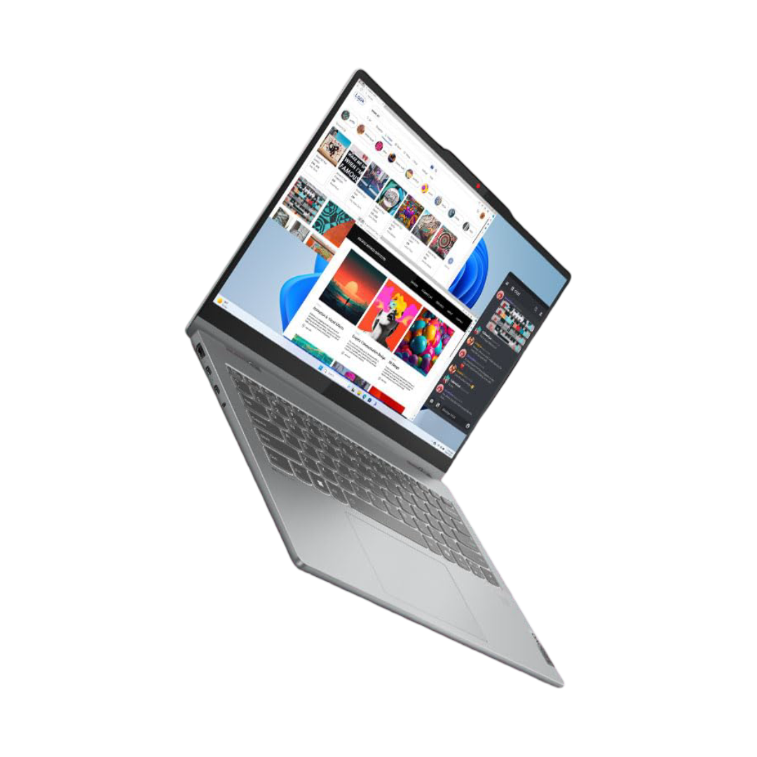 Lenovo Ideapad 5 2-in-1 Intel Core 5 120U 14" (35.5cm) WUXGA IPS 300Nits Convertible Laptop (16GB/512GB SSD/Win 11/Office 21/Backlit KB/FPR/FHD Camera/Alexa/3 Mon.Game Pass/Grey/1.6kg), 83DT004SIN