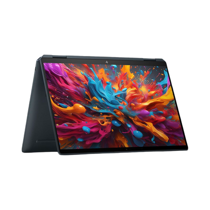 HP Spectre x360, Intel Evo Core Ultra 7 155H, Built-in AI, 14-inch (35.6 cm), 2.8K OLED, 32GB LPDDR5x, 1TB SSD, 120 Hz IMAX, 9MP IR Camera w/Camera Shutter (Win 11, MSO, Blue, 1.34 kg), eu0556TU