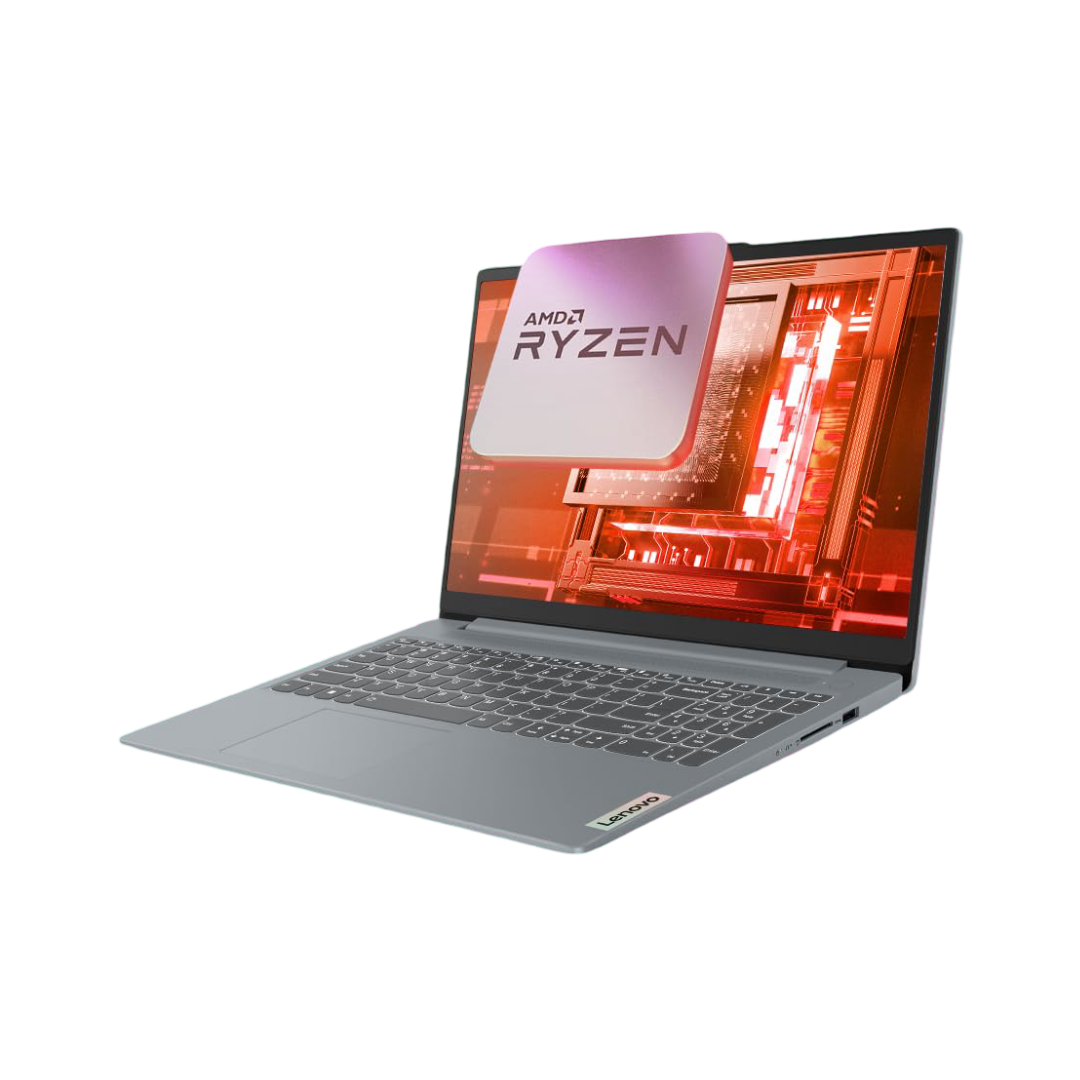Lenovo IdeaPad Slim 3 Ryzen 3 7320U 15.6" (39.6cm) FHD Thin and Light Laptop (8GB RAM/512GB SSD/Integrated AMD Radeon 610M Graphics/Windows 11/MS Office 2021/Grey/1.6Kg), 82XQ00H7IN