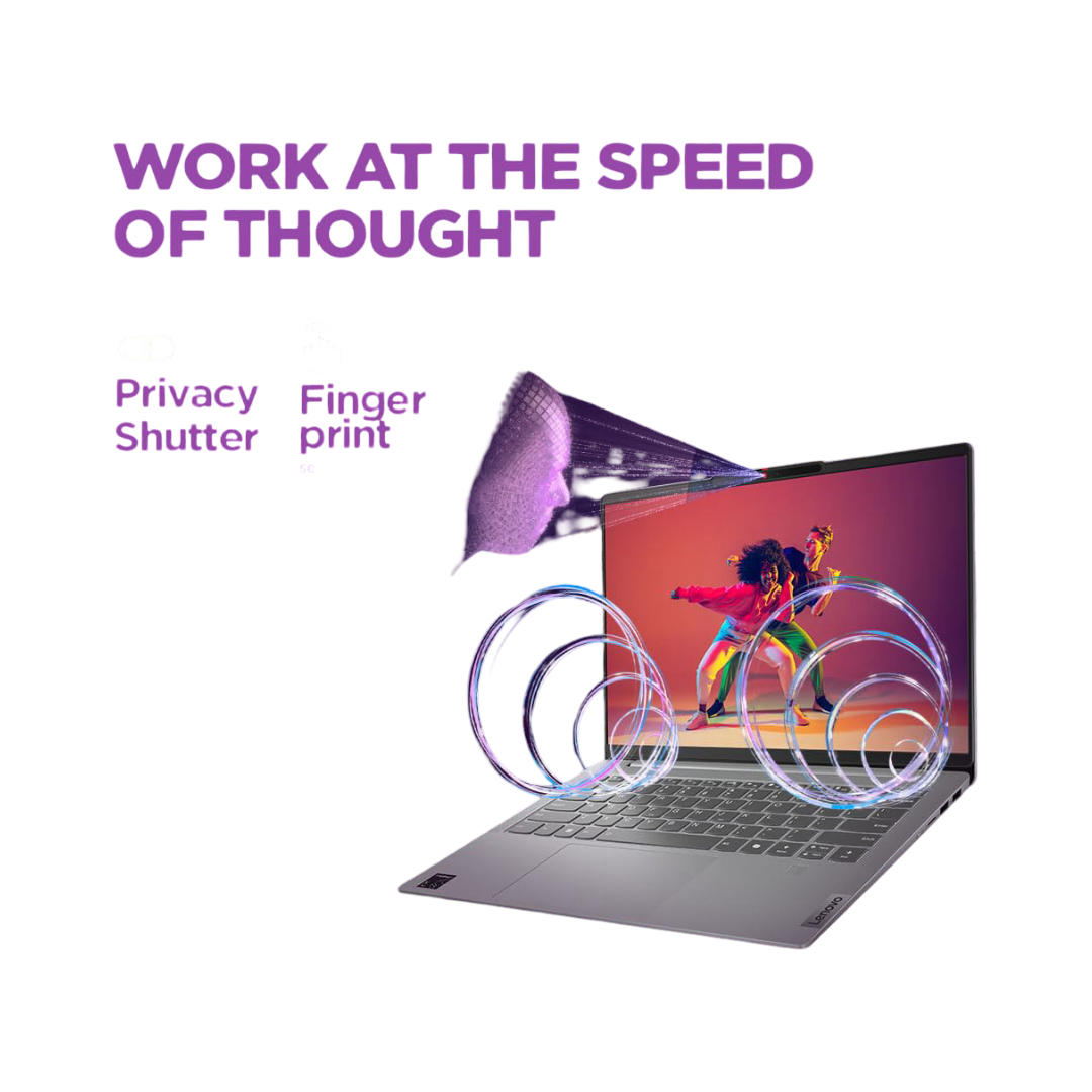 Lenovo IdeaPad Slim 5 Snapdragon X Plus X1P-42-100, Copilot+ AI PC (Qualcomm Adreno iGPU/45TOPS/16GB RAM/1TB SSD/WUXGA IPS Display/14(35.5cm)/Win 11/MS Office 2021/Grey/1.89Kg), 83HL0035IN AI Laptop