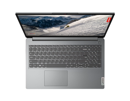 Lenovo IdeaPad 1 Intel Celeron N4500, 8GB RAM, 512GB SSD, HD 15.6"(39.6cm), Windows 11, Grey, 1.55Kg, 82LX00F7IN, 3 Month Game Pass Laptop