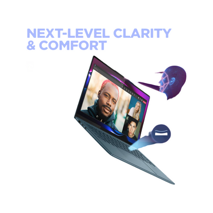 Lenovo Smartchoice Yoga Pro 7 Intel Evo Core Ultra 7 155H Built-in AI 14"(35.5cm) 2.8K-OLED 400Nits 120Hz Laptop (16GB/1TB SSD/NVIDIA RTX 4050 6GB/FHD+IR Camera/Win11/MSO 21/Grey/1.5Kg), 83E2005EIN