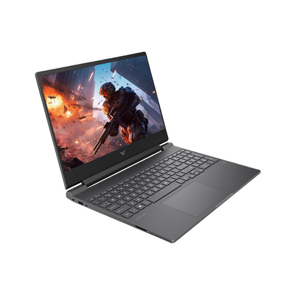 HP Victus, 13th Gen Intel Core i5-13420H, RTX 4050-6GB, 16GB DDR4, 512GB SSD, FHD IPS, 15.6"/39.6cm, 144Hz, Win 11, Office21, Mica Silver, 2.29kg, fa1279TX, Flicker-Free Enhanced Cooling Gaming Laptop