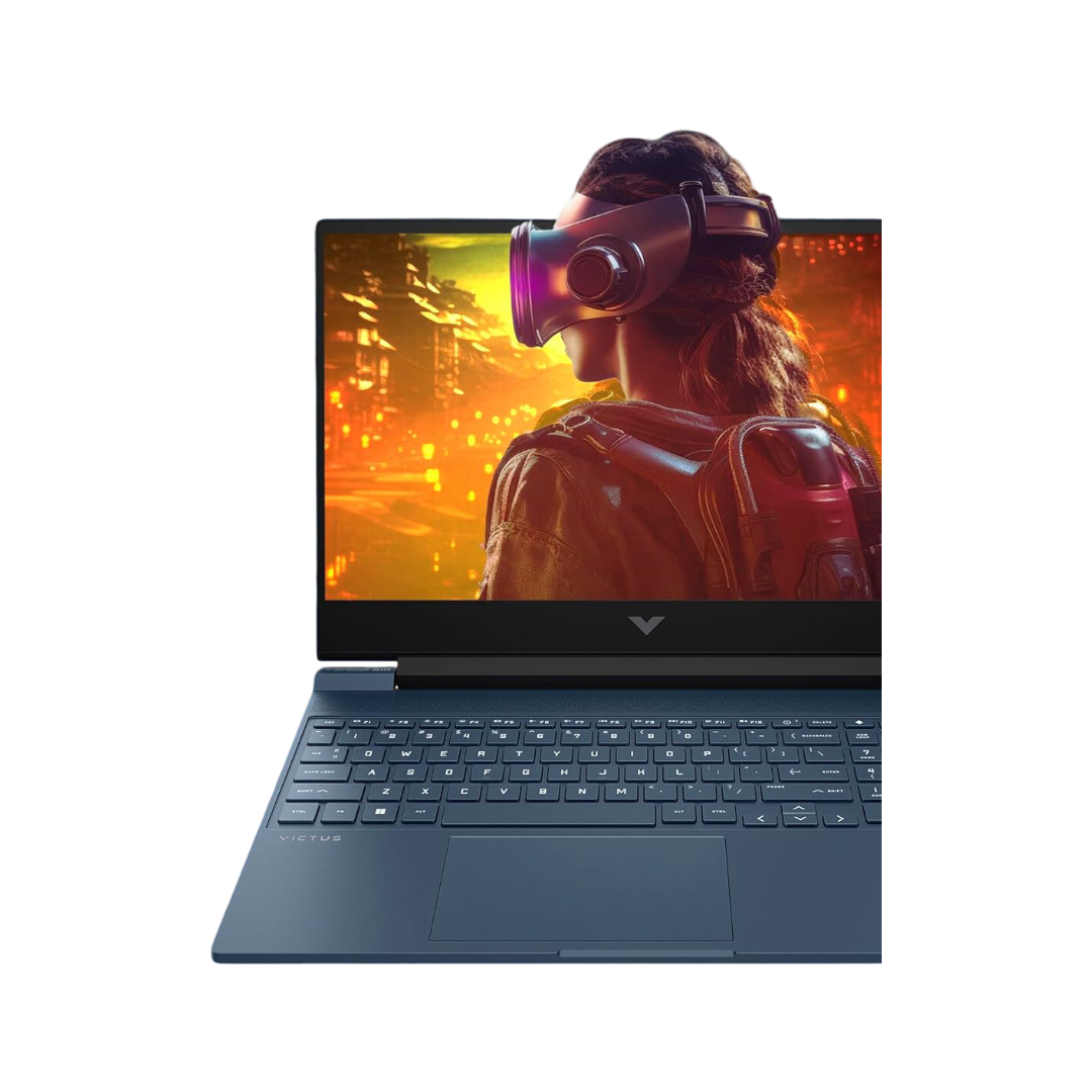 HP Victus, AMD Ryzen 5 8645HS, 6GB RTX 3050 Gaming Laptop (16GB DDR5, 512GB SSD),144Hz,300 nits,IPS, 15.6''/39.6cm, FHD, Win11, Office 24, Blue, 2,29kg, Backlit Kb,HD Camera, fb3012AX