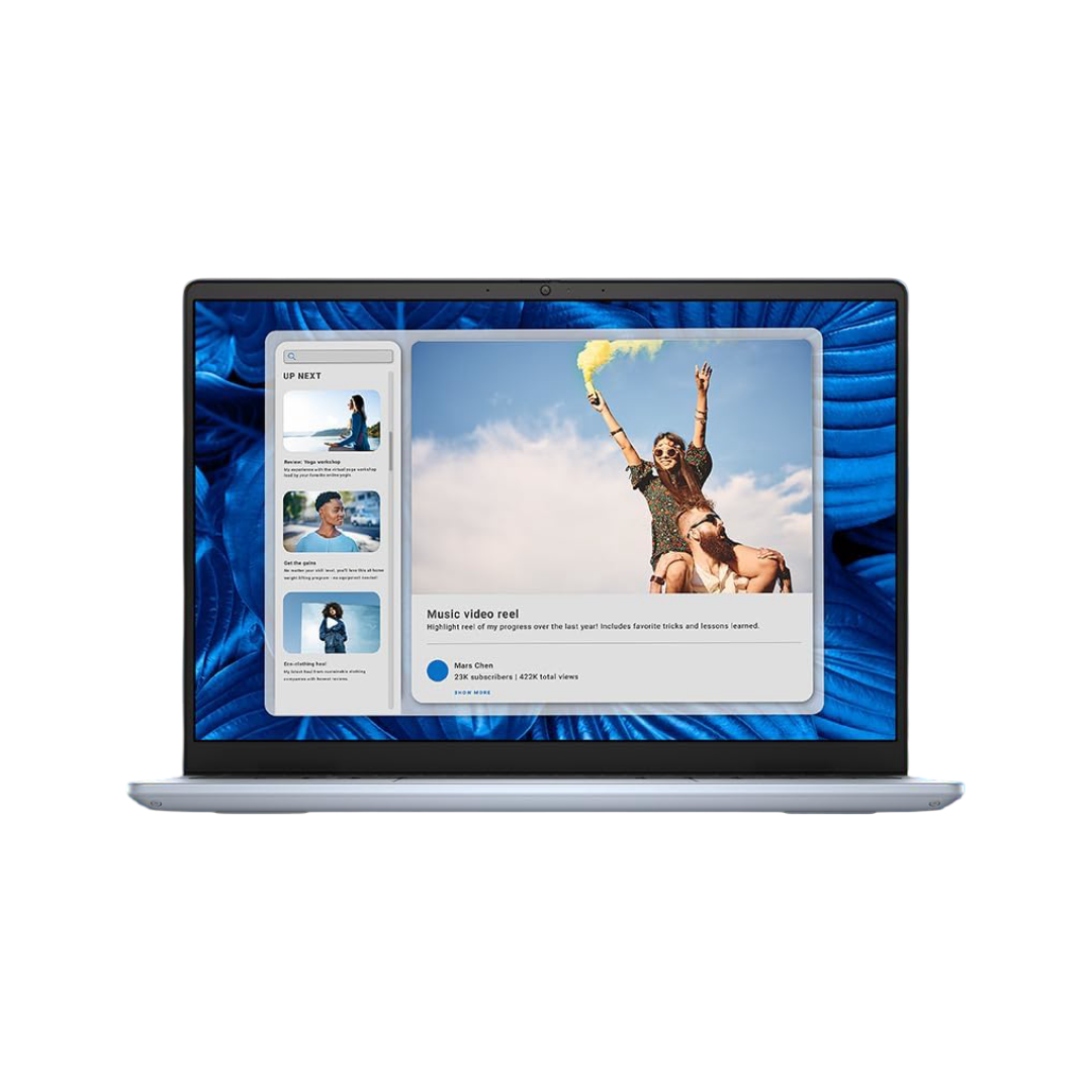 Dell Inspiron 7440, Intel Core i7-13620H, 16GB DDR5, 512GB SSD, FHD+ 250nits, 14"/35.52cm, Windows 11, MS Office 21, Ice Blue, 1.60KG, Backlit KB + FPR, McAfee 15 Months, Thin & Light Laptop