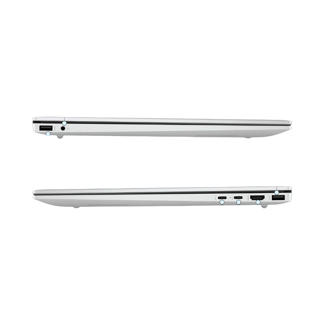 HP OmniBook 5 (Previously Pavilion),13th Gen Intel Core i5 1334U (16GB LPDDR5X,512GB SSD) 2K, WUXGA,IPS,300 nits,16''/40.6cm Touchscreen, Win11, M365, Office24, Silver,1.79kg,ba1789TU,IR Camera Laptop