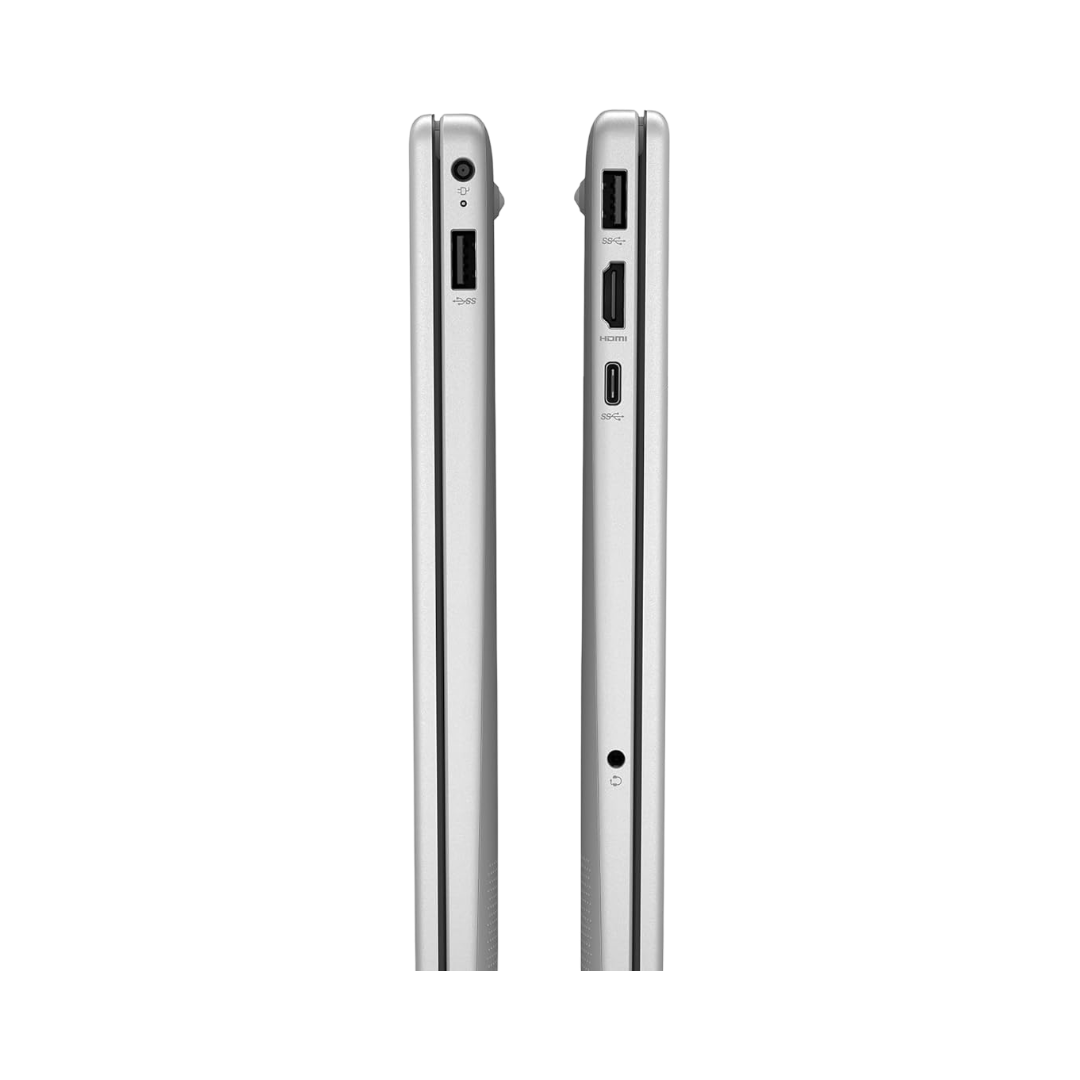 HP 14, Intel Core 5-120U (16GB DDR4, 512GB SSD), FHD, Micro -Edge, Anti-Glare, 14''/35.6cm, Win11, M365* Office24, Silver, 1.41kg, ep0385tu, FHD Camera, Iris Xe Graphics, Backlit Laptop