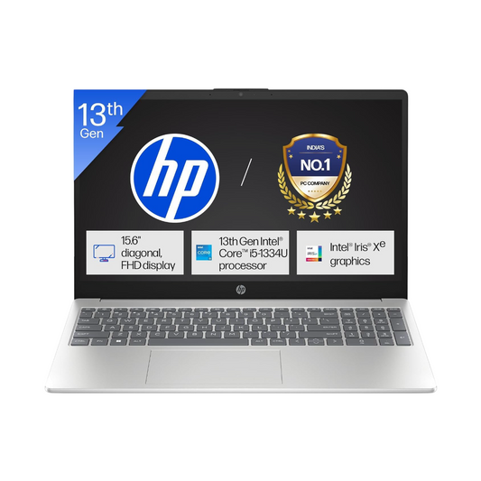 HP 15, Intel Core 5-Laptop (8GB DDR4,1TB SSD) Anti-Glare, Micro-Edge,15.6''/39.6cm, FHD, Win11, M365 Basic(1yr),Office Home24, Silver,1.59kg, FHD Camera,15-fd0549TU