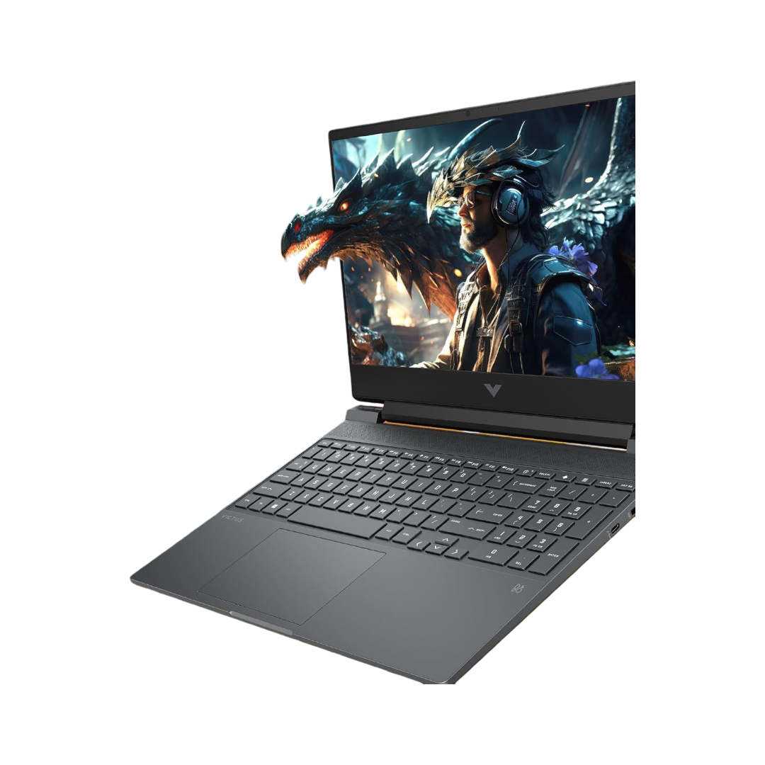 HP Victus Gaming Laptop, AMD Ryzen 5 5600H, 4GB AMD Radeon RX 6500M graphics, 15.6-inch (39.6 cm), FHD, IPS, 144Hz, 8GB DDR4, 512GB SSD, Backlit KB, B&O, Dual speakers (MSO, Silver, 2.37 kg), fb0185AX