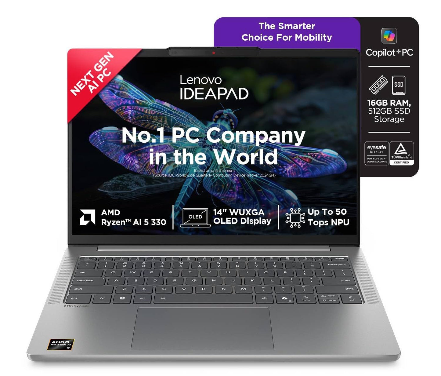Lenovo IdeaPad Slim 5 Ryzen AI 5 330 14-inch WUXGA Laptop