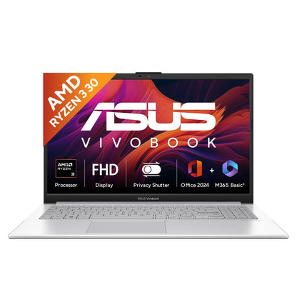 ASUS Vivobook Go 15 (2026), AMD Ryzen 3 30 Processor,AMD Radeon iGPU,8GB RAM,512GB SSD,FHD,15.6"(39.6 cm),Windows 11,M365