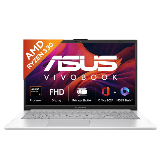 ASUS Vivobook Go 15 (2026), AMD Ryzen 3 30 Processor,AMD Radeon iGPU,8GB RAM,512GB SSD,FHD,15.6"(39.6 cm),Windows 11,M365