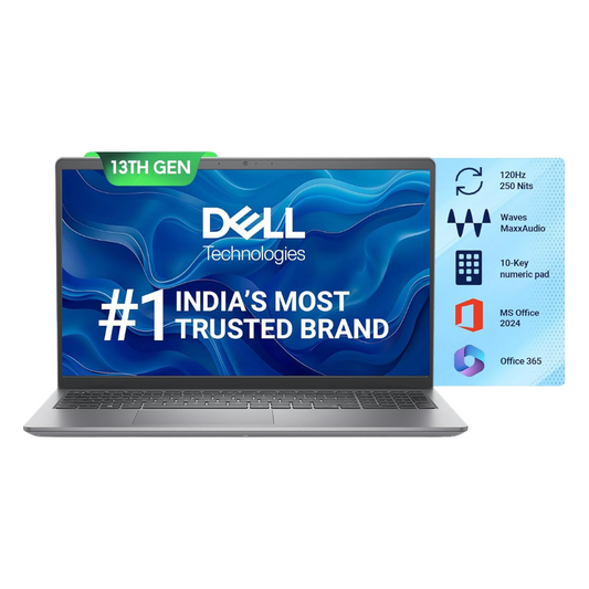 Dell Vostro 11th Gen Laptop Intel, Intel Core i3, 15.6" FHD 100Hz 250 nits Narrow Border Display, 4GB DDR4 RAM, 128GB