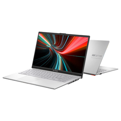 ASUS Vivobook Go 15 OLED (2023), Intel Core i3-N305, 15.6" (39.62 cms) FHD OLED, Thin and Light Laptop (8GB/512GB SSD/Windows 11/Office 2021/Backlit KB/Silver/1.63 kg), E1504GA-LK321WS
