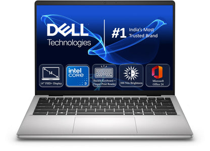 Dell 14 DC14250, Intel Core 3 100U, 8GB DDR5 RAM, 512GB SSD, 14" FHD+, 300Nits NT Display, Backlit Keyboard + Fingerprint