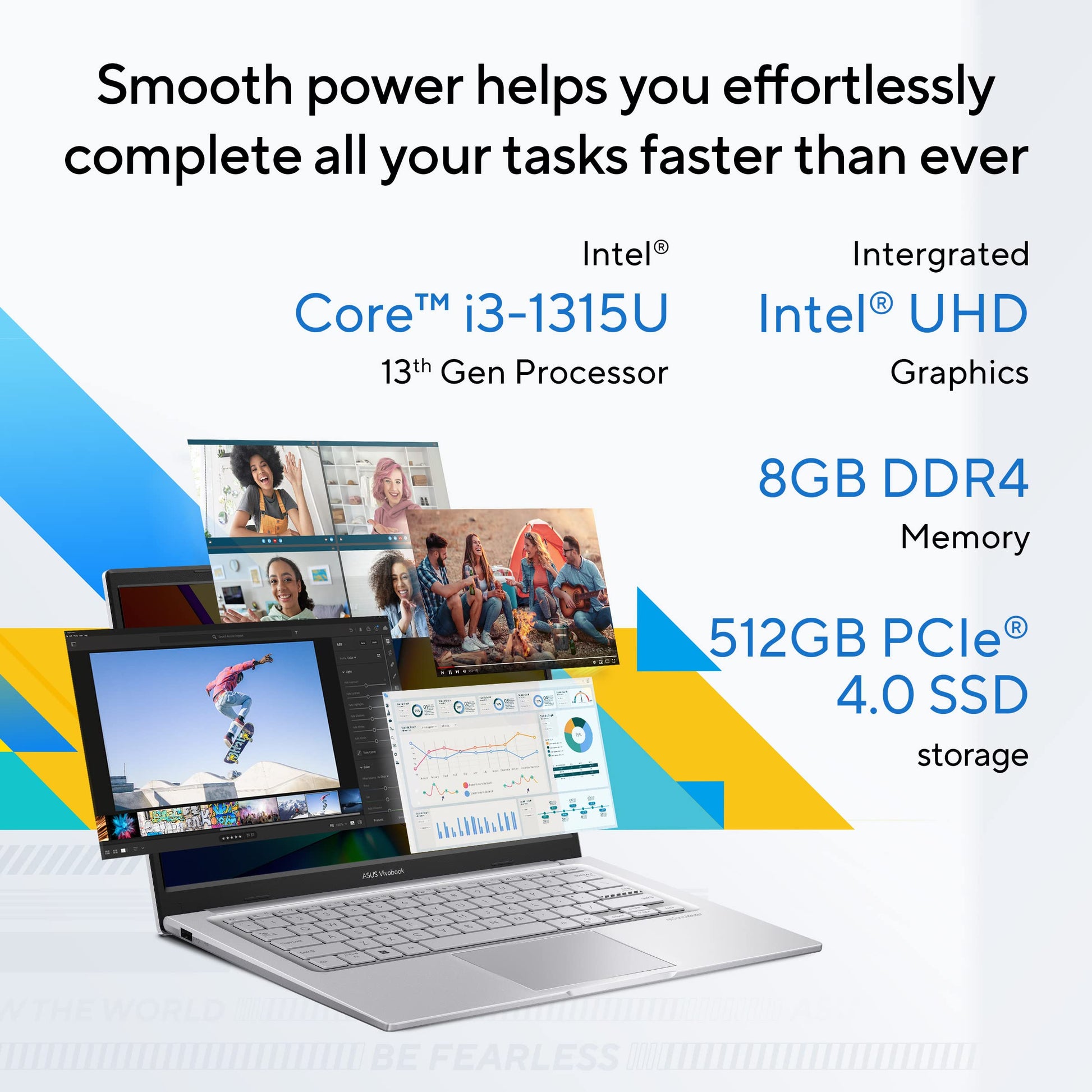 ASUS Vivobook 14 Core i3-1315U 14-inch FHD Laptop - view 2