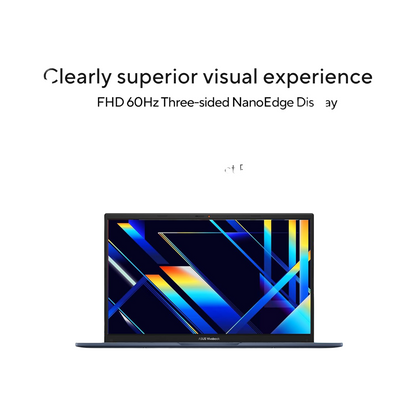 ASUS Vivobook 15, (i5 14th Gen) Intel Core 5 120U,Thin & Light Laptop (16GB RAM/512GB SSD/FHD/15.6"/60Hz/Backlit Keyboard/Windows 11/Office 2021/Blue/1.70 kg) X1504VAP-NJ2864WS