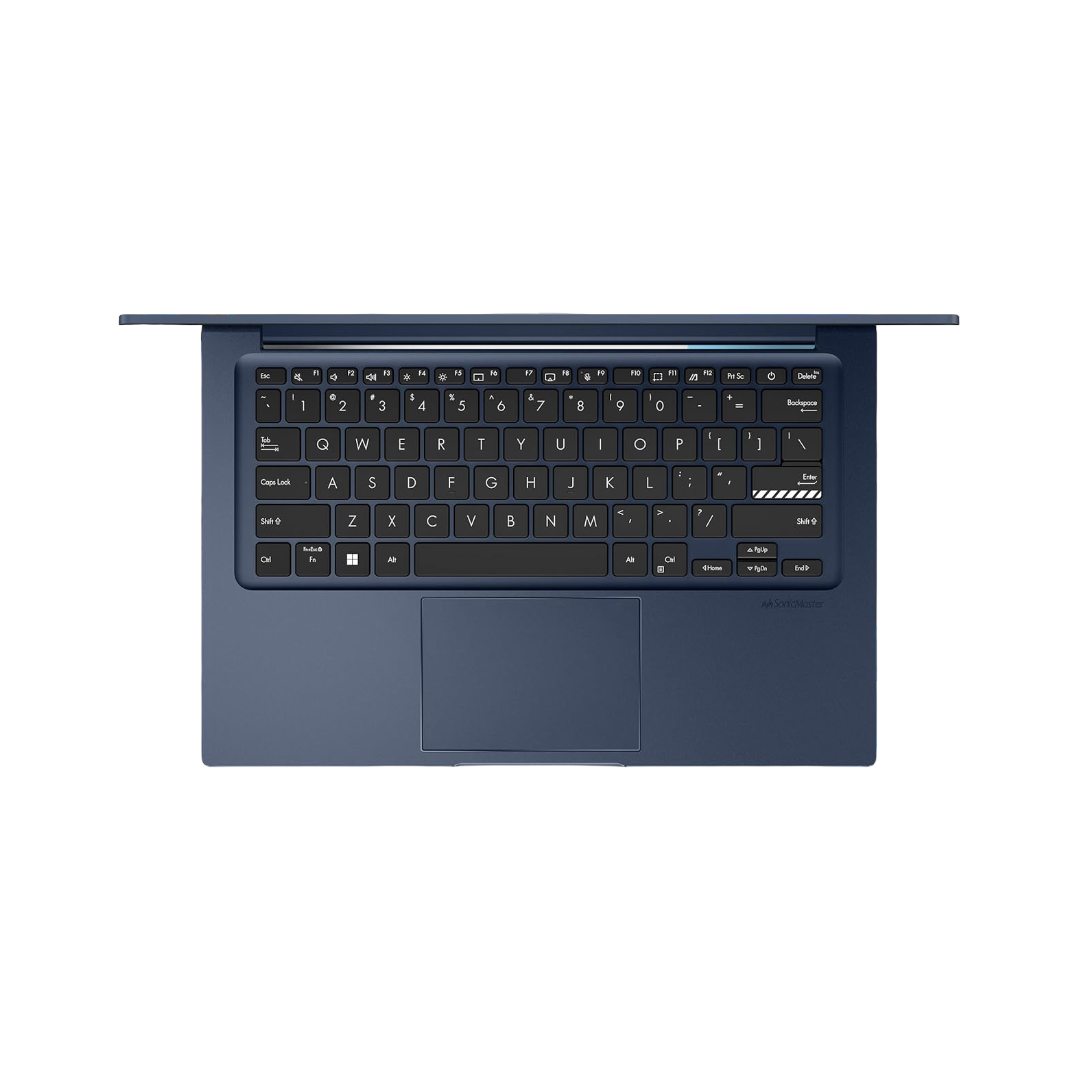 ASUS Vivobook 14,Intel Core i3-1315U Processor, (8GB RAM/512GB SSD/14 FHD (1920 x 1080)/Win 11/M365 Basic (1Year)*/Office Home 2024/Quiet Blue/1.40 kg), X1404VA-NK760WS