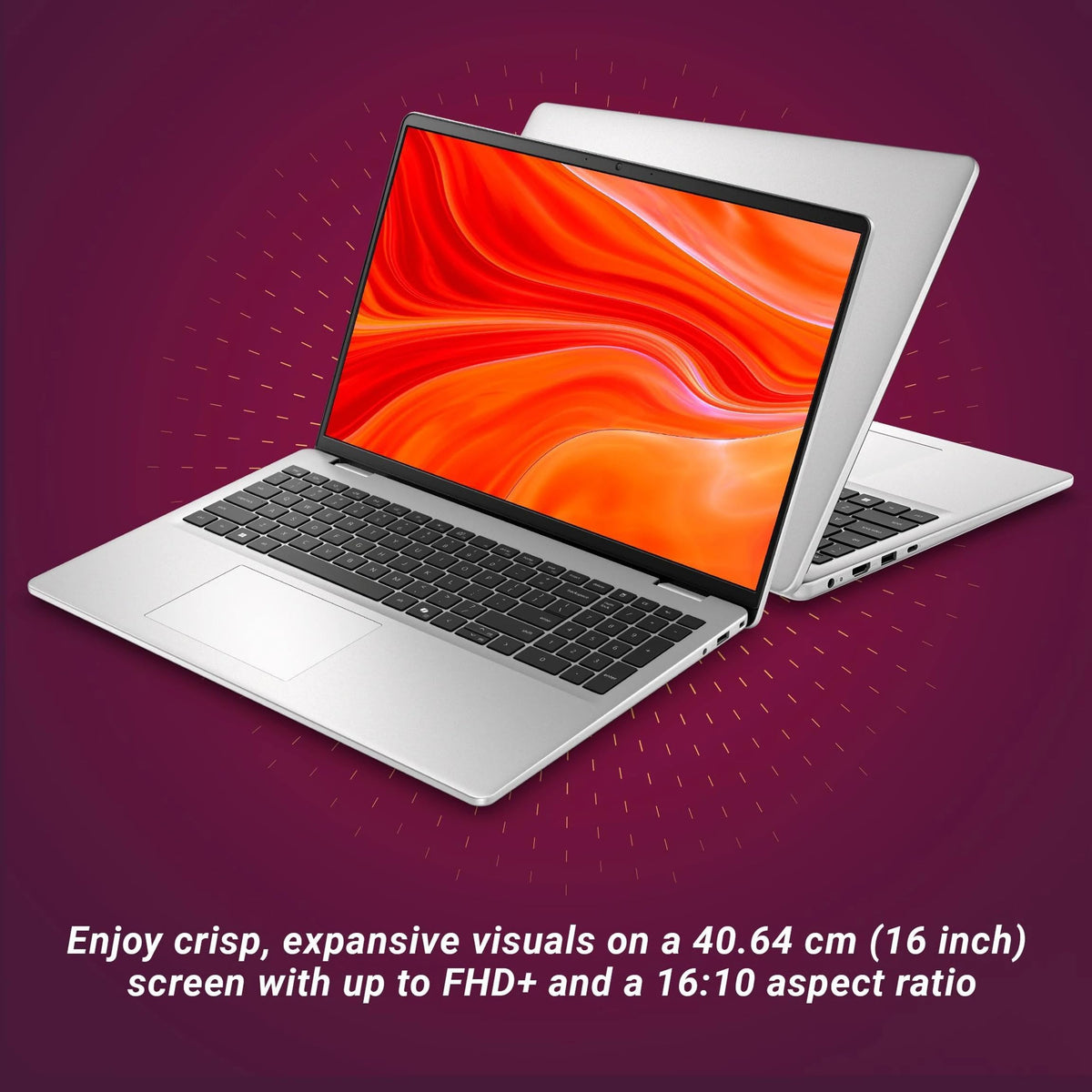 Dell 16 Laptop -16" FHD+ 300Nits Display, Backlit Keyboard + Fingerprint Reader, Intel Core 5-120U, 16GB RAM, 512GB SSD — image 4